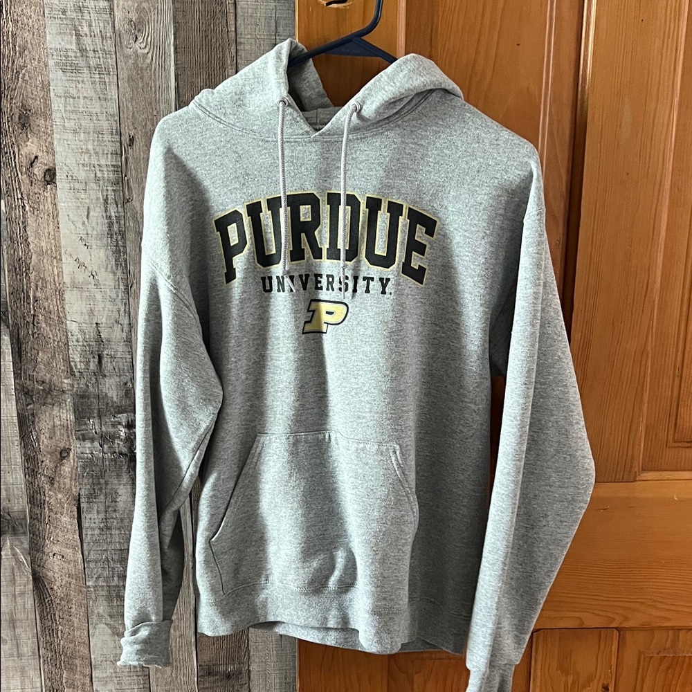 Jerzees Gray Purdue University Hoodie